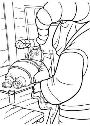 Disegno di Kung Fu Panda da stampare e colorare 20