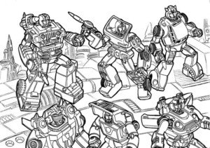 Disegno di Transformers da stampare e colorare 38