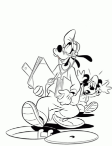 Disegno di Pippo da stampare e colorare 25