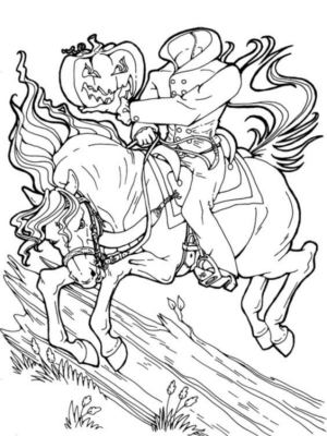 Disegno di zucca di Halloween da stampare e colorare 18