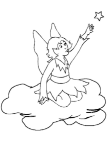 Disegno di fata da stampare e colorare 7