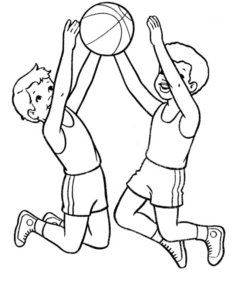 Disegno di pallavolo da stampare e colorare 9
