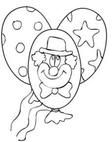 Disegno di palloncino da stampare e colorare 25