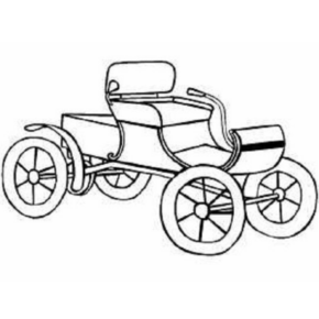 Disegno di carrozza da stampare e colorare 14