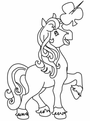 Disegno di unicorno da stampare e colorare 88