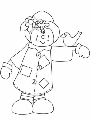 Disegno di spaventapasseri da stampare e colorare 32