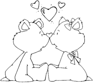 Disegno di San Valentino da stampare e colorare 53