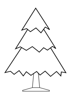 Disegno di albero di Natale da stampare e colorare 87