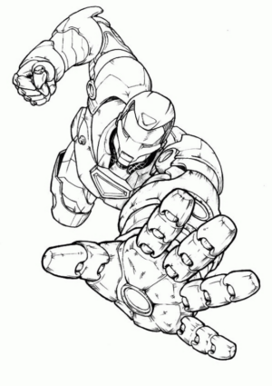 Disegno di Iron Man da stampare e colorare 17