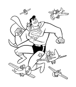 Disegno di Superman da stampare e colorare 27