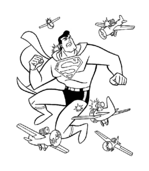 Disegno di Superman da stampare e colorare 27
