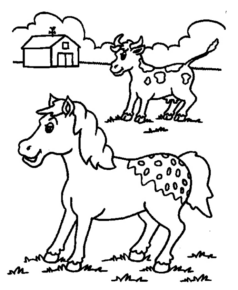Disegno di cavallo da stampare e colorare