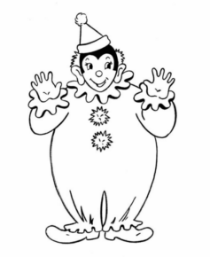 Disegno di clown da stampare e colorare 6