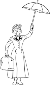 Disegno di Mary Poppins da stampare e colorare 32