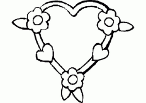 Disegno di cuore da stampare e colorare 2