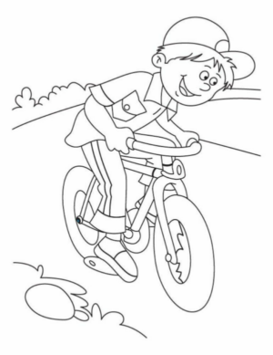 Disegno di bicicletta da stampare e colorare 9