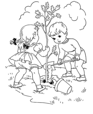 Disegno di giardiniere da stampare e colorare 18