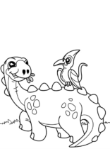 Disegni di Stegosauri da colorare