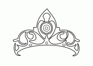 Disegno di corona reale da stampare e colorare 17