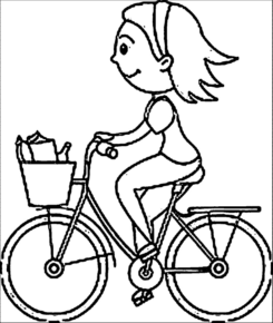 Disegno di bicicletta da stampare e colorare 27