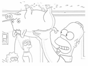 Disegno di I Simpson da stampare e colorare 57