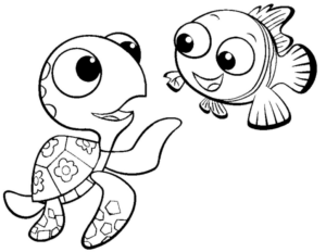Disegno di pesce da stampare e colorare 159