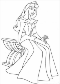 Disegno di Cenerentola da stampare e colorare 119