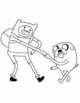 Disegni di Adventure Time da colorare