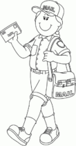 Disegni di Postini da colorare