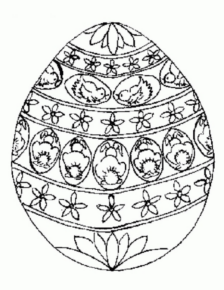 Disegno di uovo di Pasqua da stampare e colorare 156 Disegno di uovo di Pasqua da stampare e colorare 156
