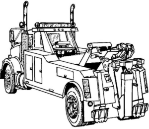 Disegno di mezzo da lavoro da stampare e colorare 92