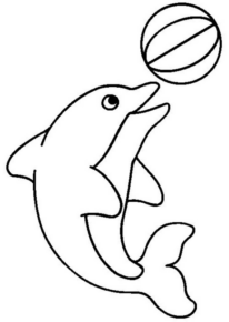 Disegno di delfino da stampare e colorare 39