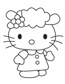 Disegno di Hello Kitty da stampare e colorare 229