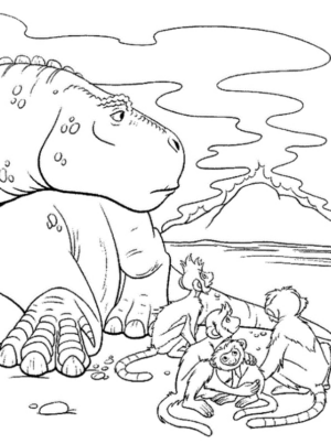 Disegno di Dinosauri – Il film da stampare e colorare 3