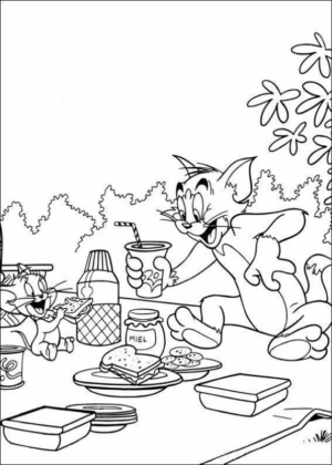 Disegno di Tom e Jerry da stampare e colorare 82