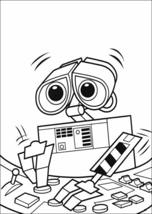 Disegno di Wall-E da stampare e colorare 33