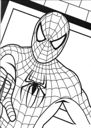 Disegno di Spiderman da stampare e colorare 132
