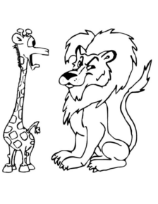Disegno di leone da stampare e colorare 4