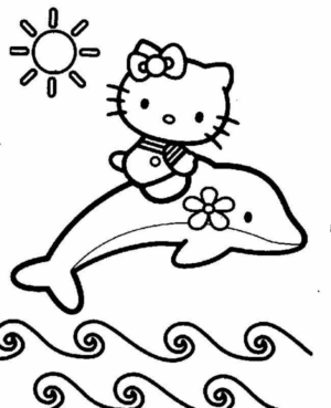 Disegno di Hello Kitty da stampare e colorare 225