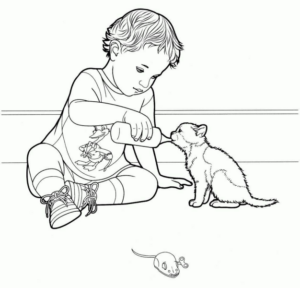 Disegno di bambino da stampare e colorare 166