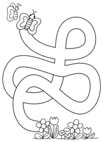 Disegno di farfalla da stampare e colorare 256