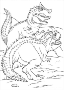 Disegno di Ceratosauro da stampare e colorare 7