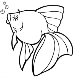 Disegno di pesce da stampare e colorare 140
