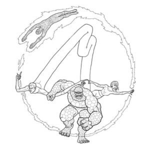 Disegno di I Fantastici 4 da stampare e colorare 2