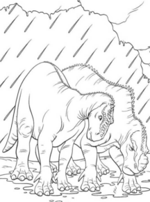 Disegno di Tirannosauro da stampare e colorare 9