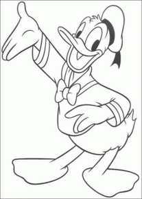 Disegno di Paperino da stampare e colorare 75