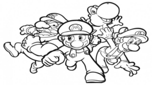 Disegno di Super Mario da stampare e colorare 47
