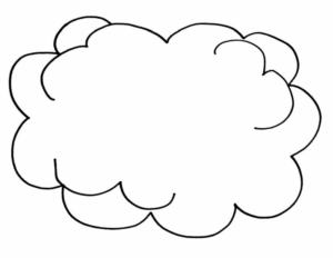 Disegno di nuvola da stampare e colorare 11