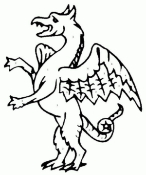 Disegno di dragone da stampare e colorare 63
