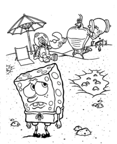 Disegno di Spongebob da stampare e colorare 27